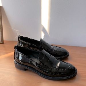 AGL Janise Patent Moccasin, Black, EU 38.5, US 8.5-9, Worn Once